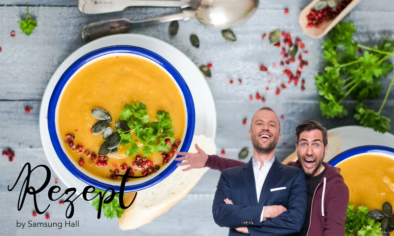 Rezept Kürbissuppe für Divertimento in der Samsung Hall